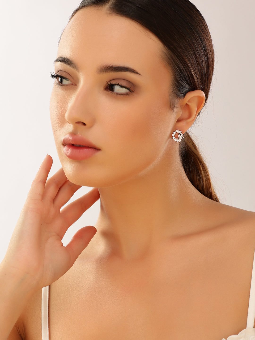 Silver Wreth Floral Studs 925 Sterling Silver Earrings