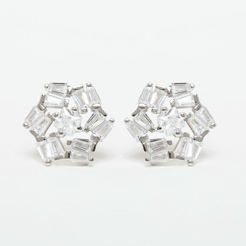 Silver Everyday Floral Studds 925 Sterling Silver Earrings
