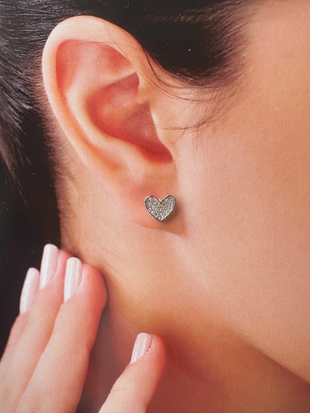 Classic Silver Heart Studs 925 Sterling Silver Earrings