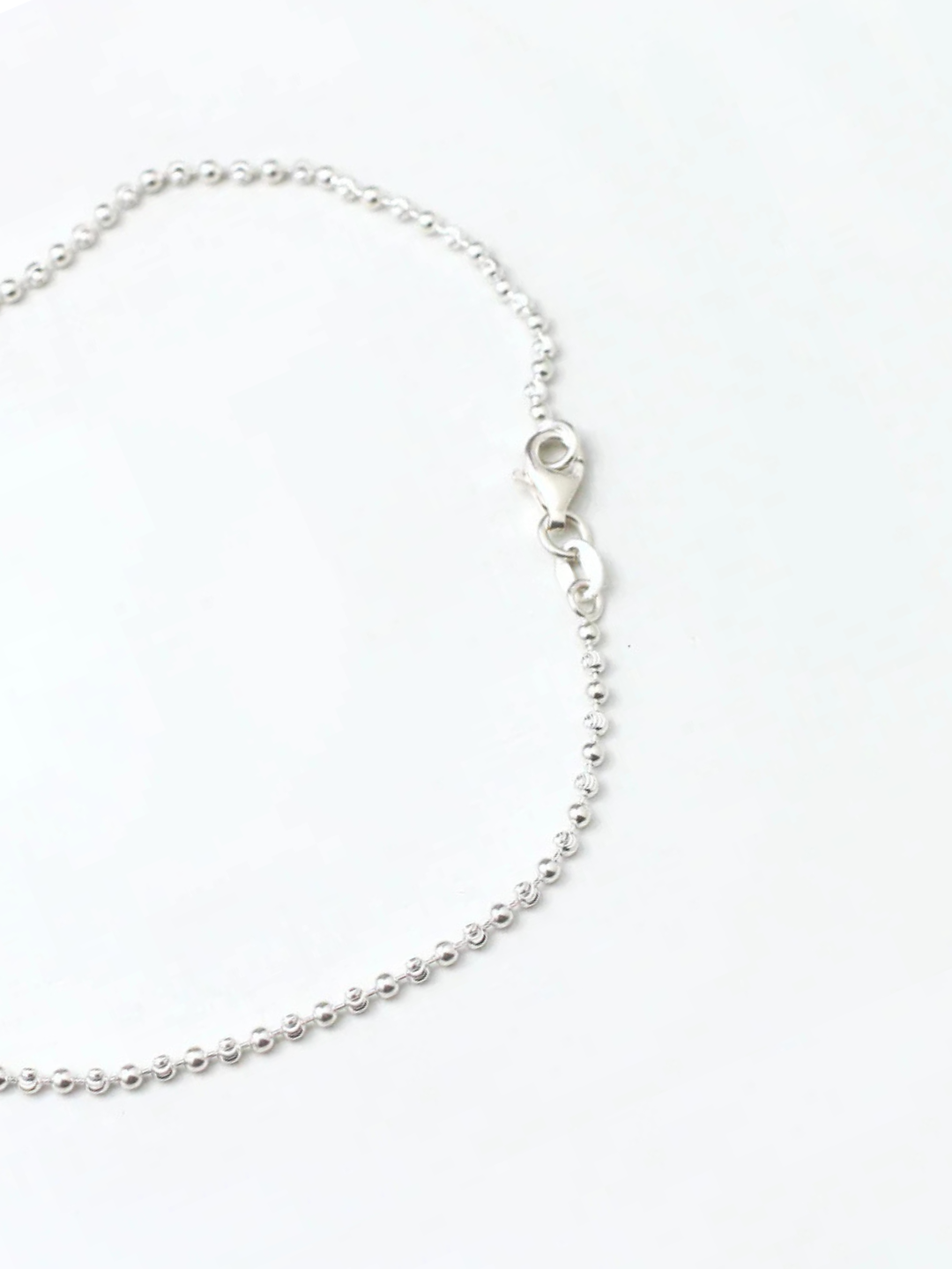 Silver Round Ball Payal 925 Sterling Silver Anklet (Set of 1)