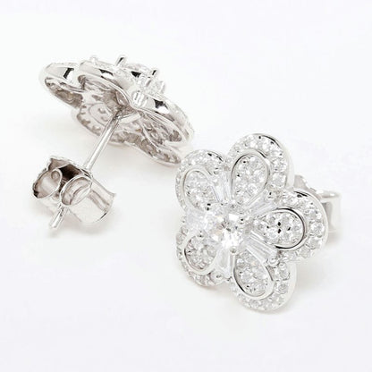 Silver Daizy Flower Studds 925 Sterling Silver Earrings