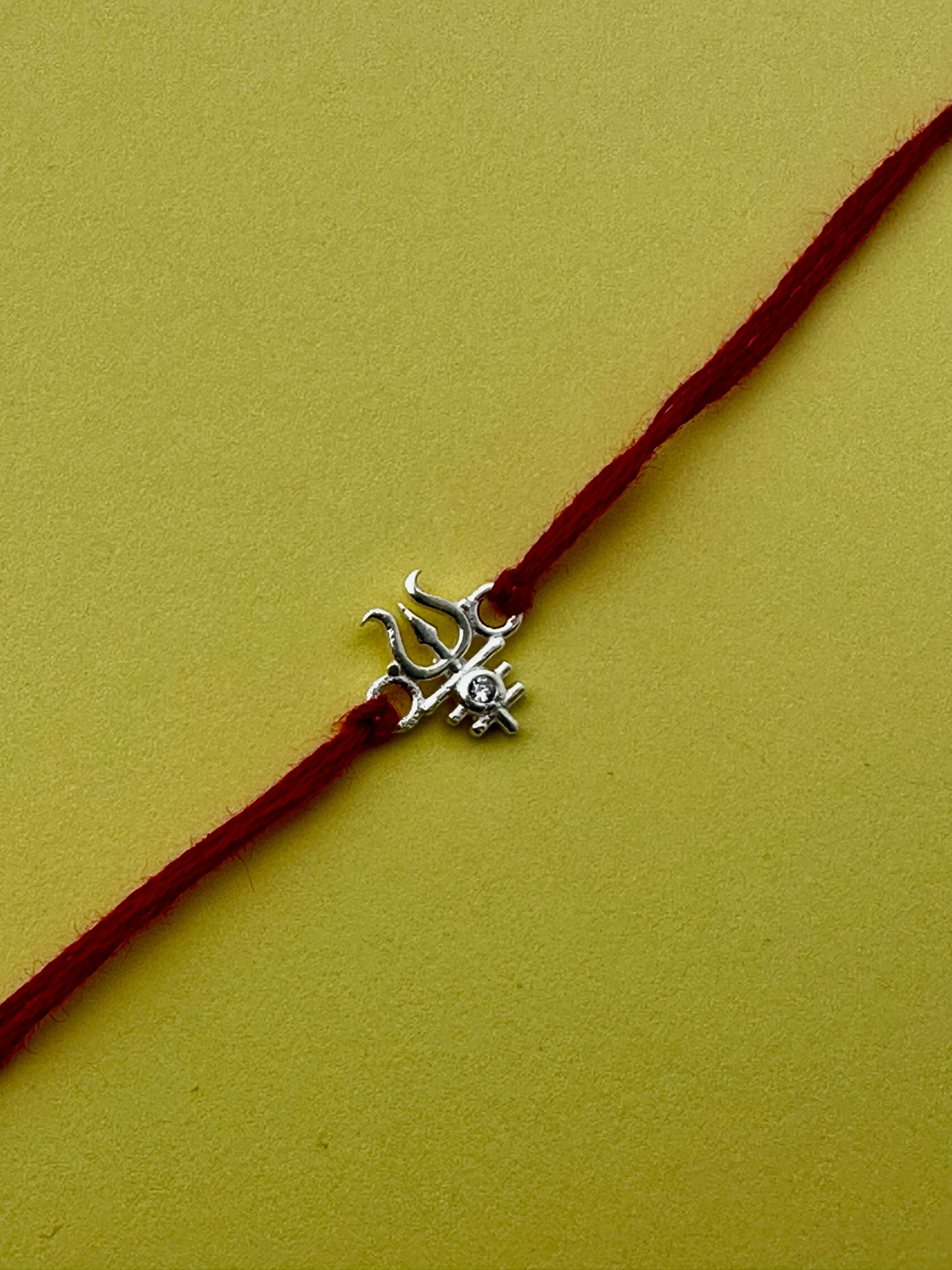 925 Sterling Silver Trishul Rakhi