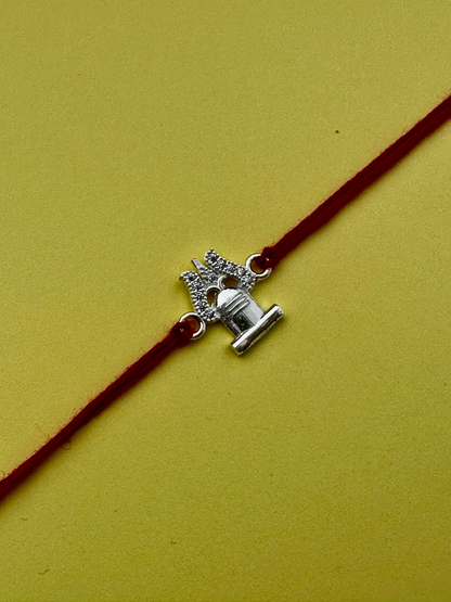 925 Sterling Silver Shiva Rakhi