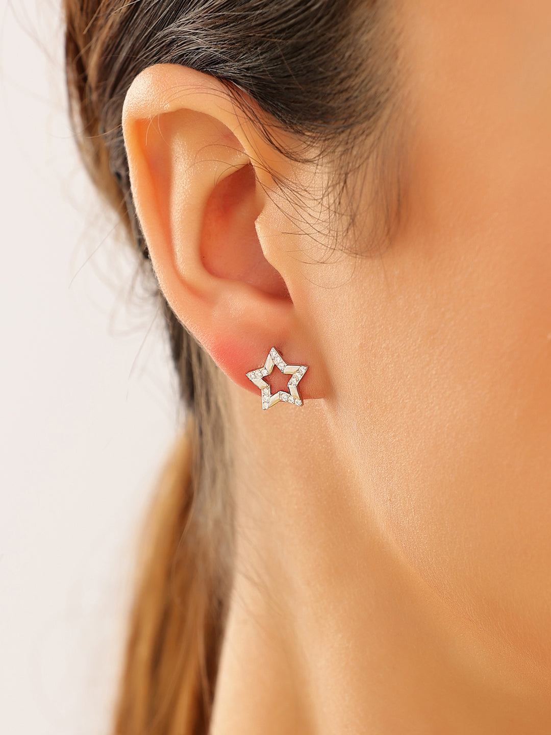 Silver Stella Star 925 Sterling Silver Earrings