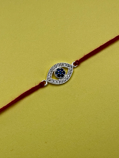 925 Sterling Silver Evil Eye Nazar Rakhi