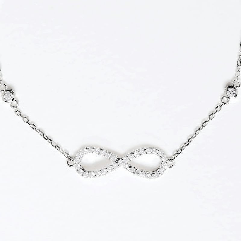 Silver Everlasting infinity 925 Sterling Silver Bracelet