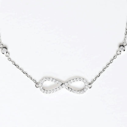 Silver Everlasting infinity 925 Sterling Silver Bracelet