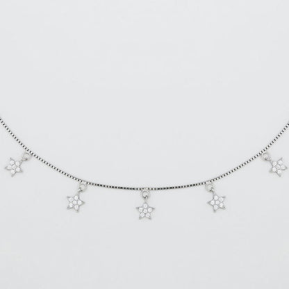 Silver Shine Like A Star 925 Sterling Silver Necklace