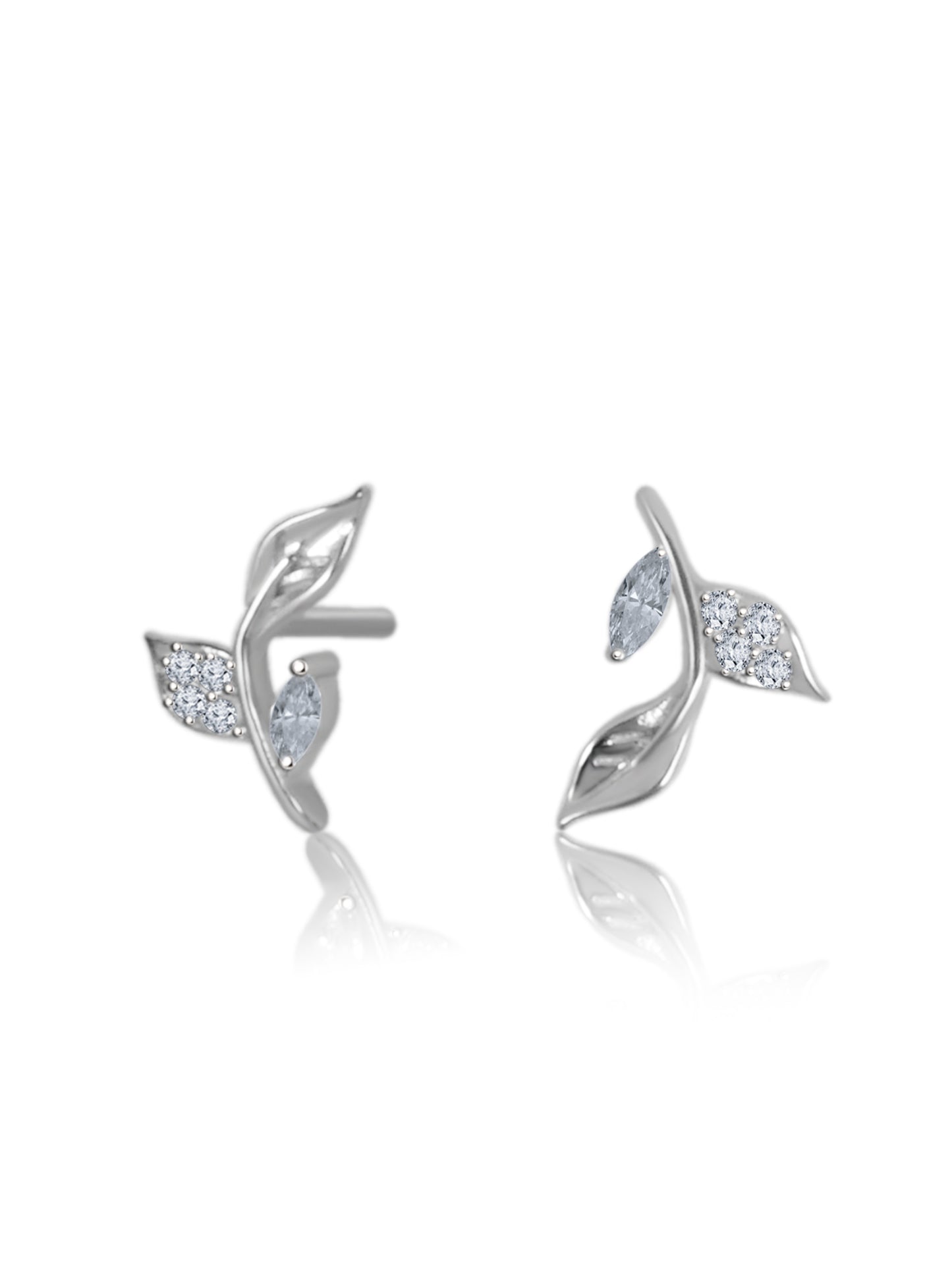 The leafy affair 925 Sterling Silver Earrings