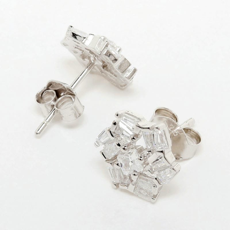 Silver Everyday Floral Studds 925 Sterling Silver Earrings