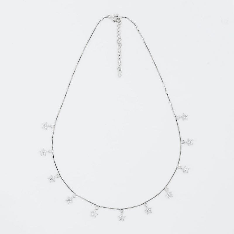 Silver Shine Like A Star 925 Sterling Silver Necklace