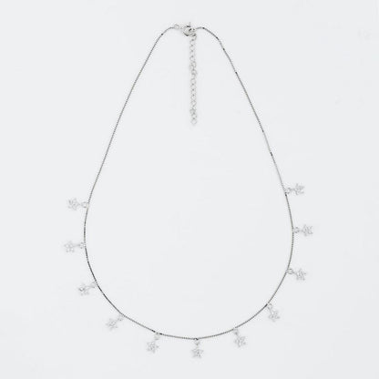 Silver Shine Like A Star 925 Sterling Silver Necklace