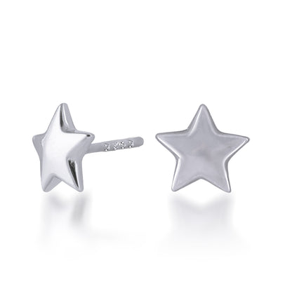 Silver Shining Stars 925 Sterling Silver Necklace and Earring Set