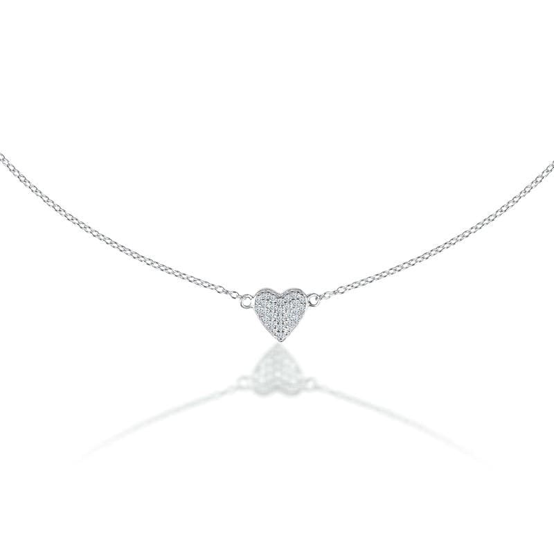 Silver Everlasting Love Heart 925 Sterling Silver Necklace